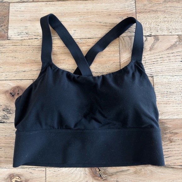 Athleta Other - Athleta Warrior Long Line Black Athletic Bra